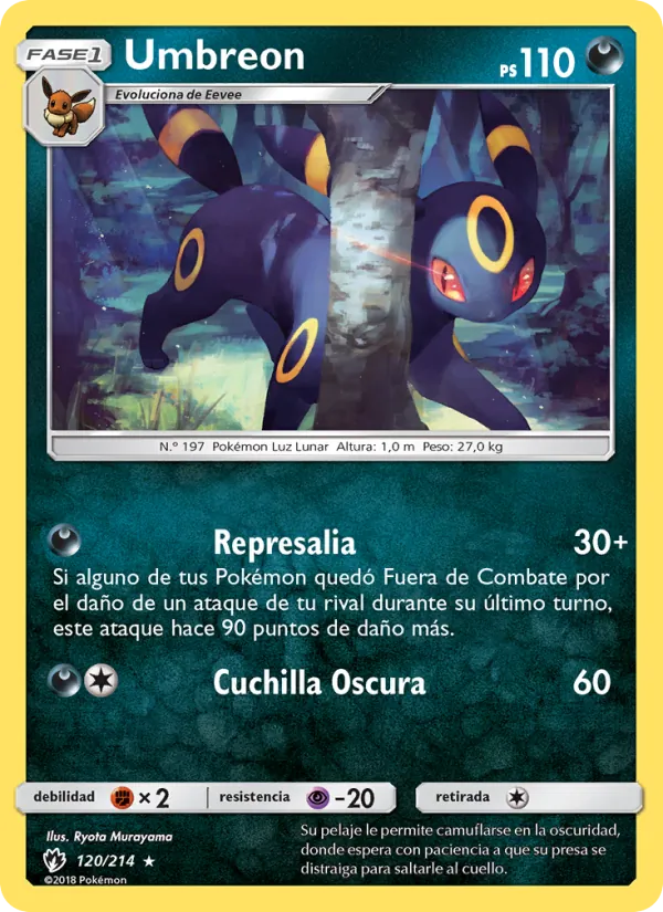 Umbreon Truenos Perdidos 120/214