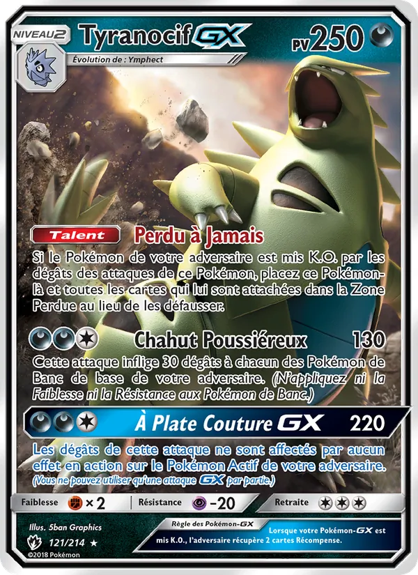 Tyranocif GX Tonnerre Perdu 121/214
