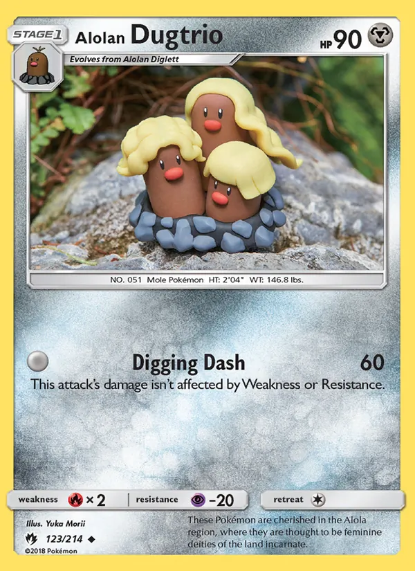 Alolan Dugtrio Lost Thunder 123/214