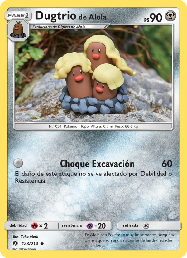 Dugtrio de Alola Truenos Perdidos 123/214