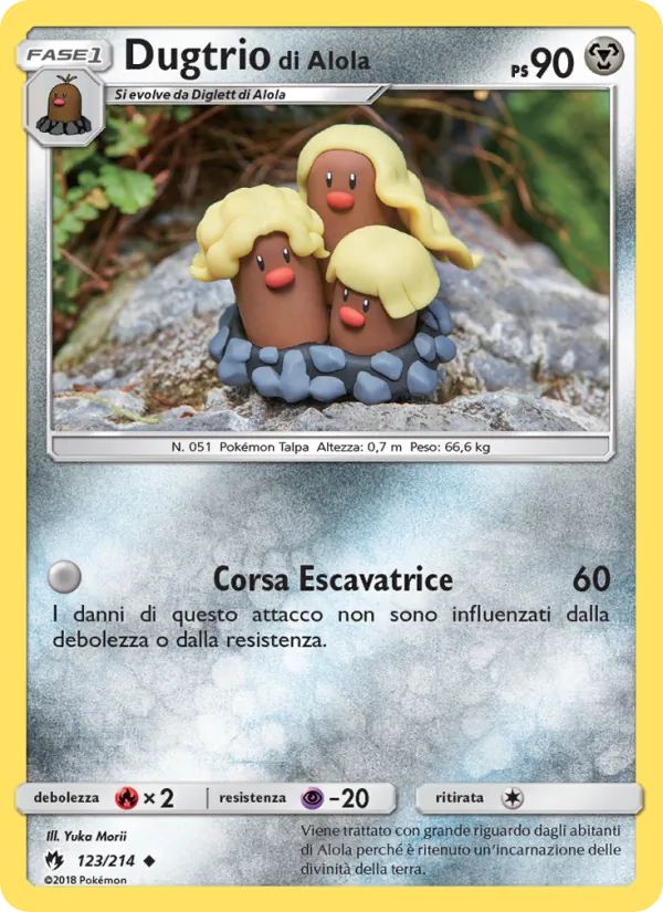 Dugtrio di Alola Tuoni Perduti 123/214