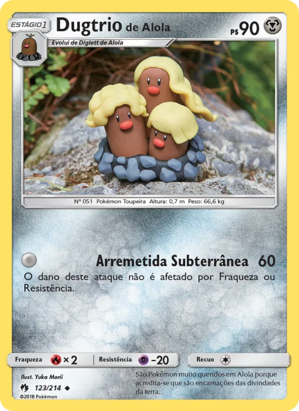 Dugtrio de Alola Trovões Perdidos 123/214