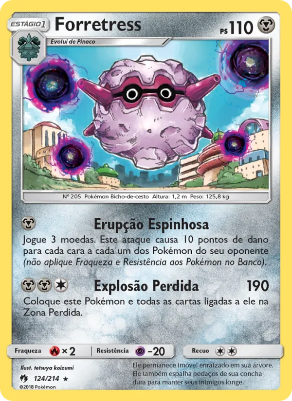 Forretress Trovões Perdidos 124/214