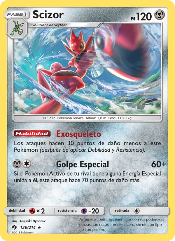 Scizor Truenos Perdidos 126/214
