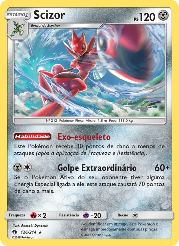 Scizor Trovões Perdidos 126/214