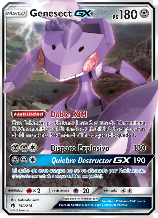 Genesect GX Truenos Perdidos 130/214