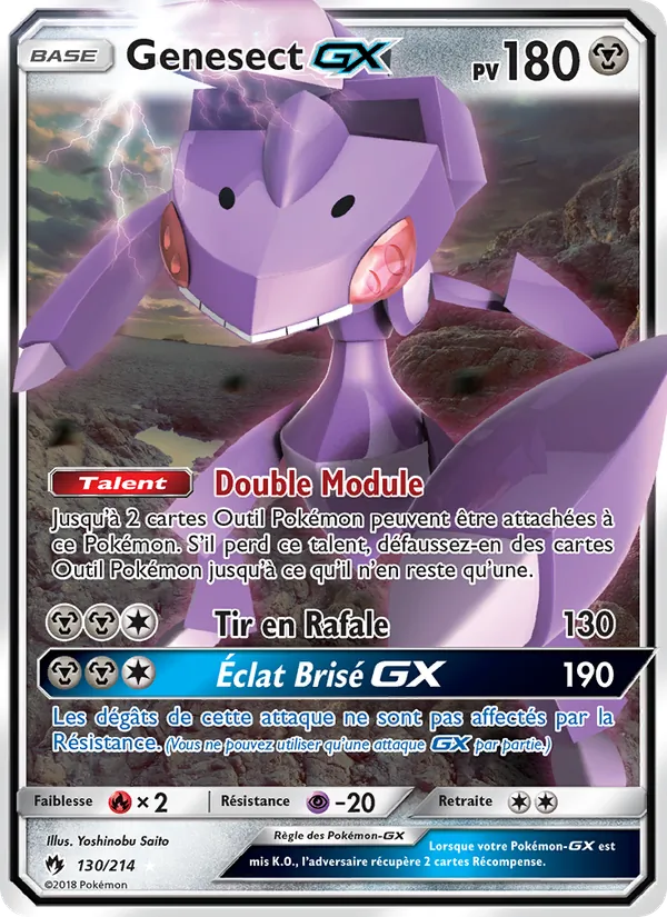 Genesect GX Tonnerre Perdu 130/214