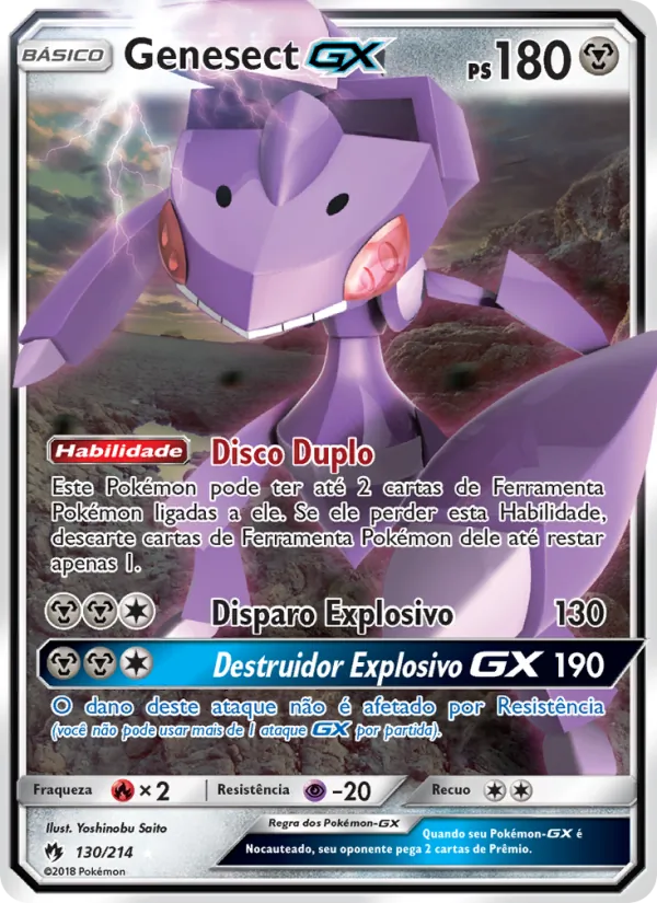 Genesect GX Trovões Perdidos 130/214
