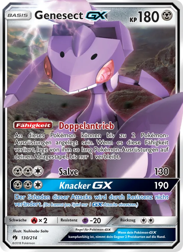Genesect GX Echo des Donners 130/214