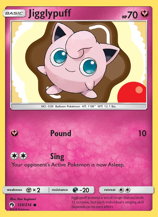 Jigglypuff Lost Thunder 133/214