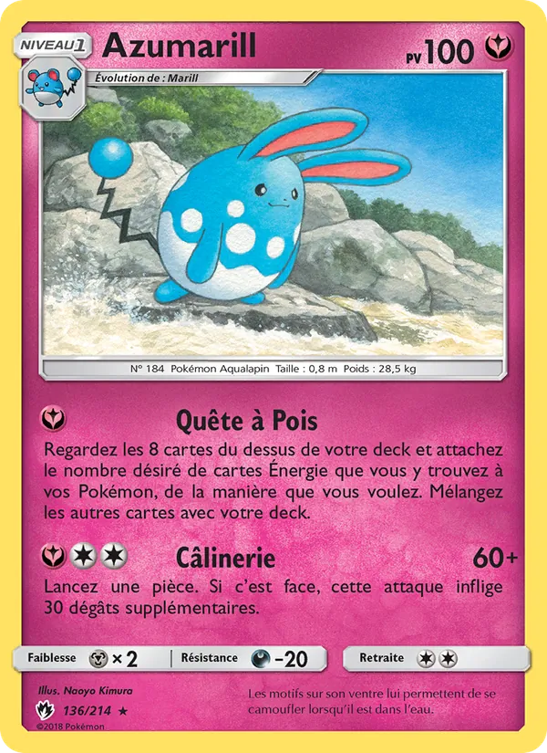 Azumarill Tonnerre Perdu 136/214