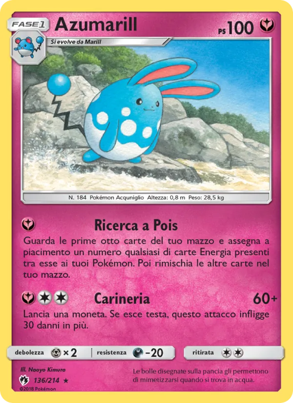 Azumarill Tuoni Perduti 136/214