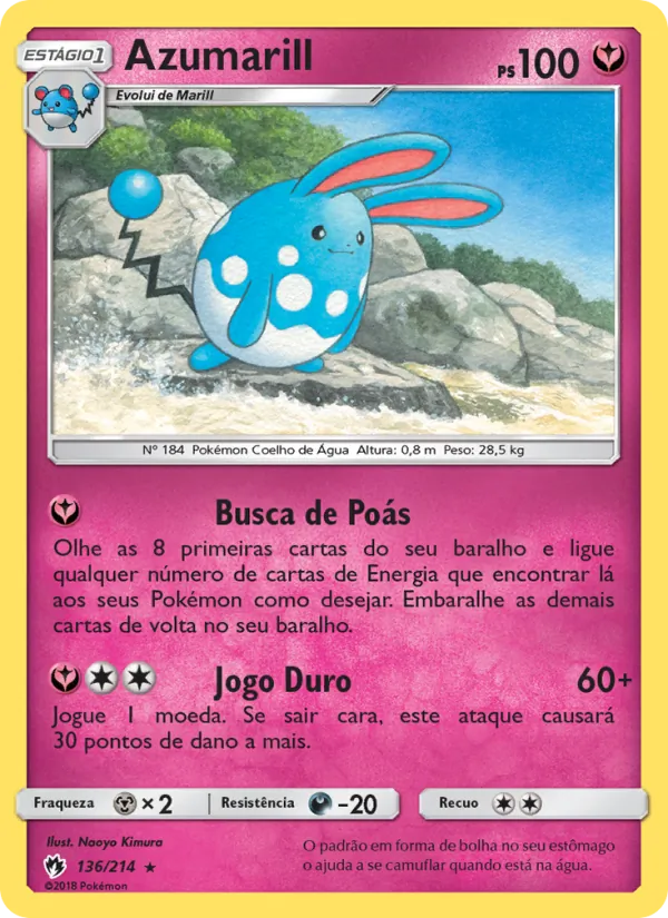 Azumarill Trovões Perdidos 136/214