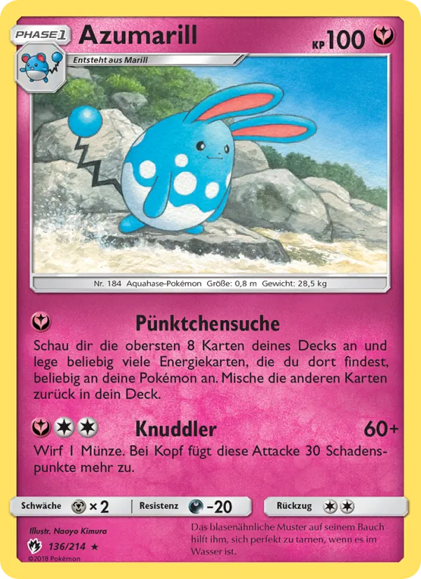 Azumarill Echo des Donners 136/214