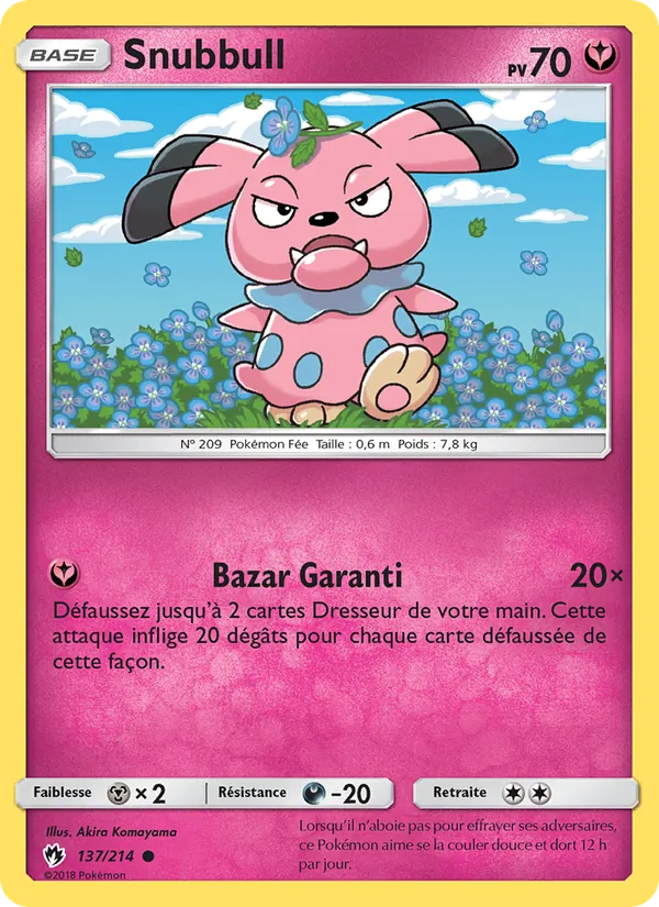 Snubbull Tonnerre Perdu 137/214