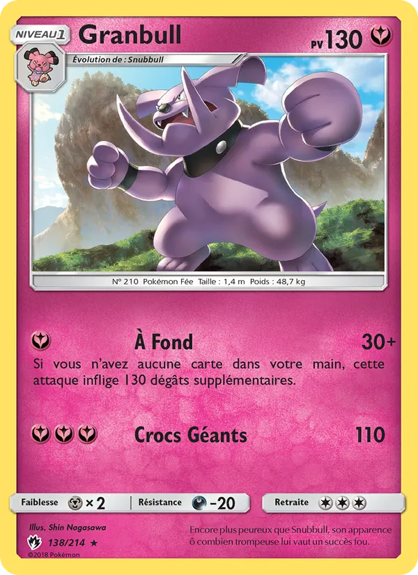Granbull Tonnerre Perdu 138/214