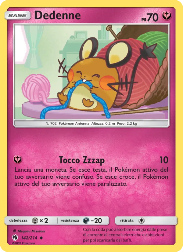 Dedenne Tuoni Perduti 142/214