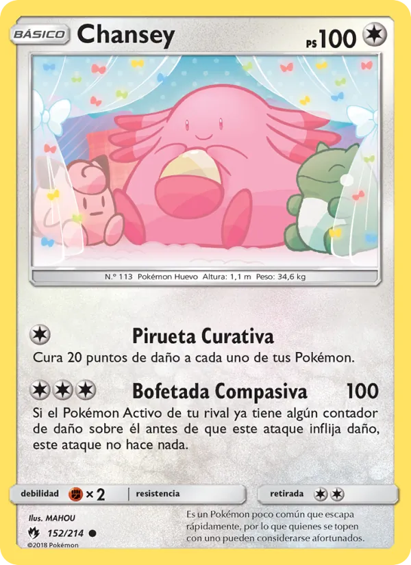 Chansey Truenos Perdidos 152/214