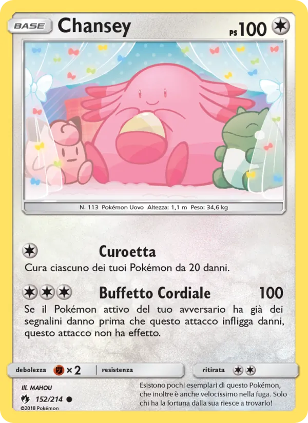 Chansey Tuoni Perduti 152/214