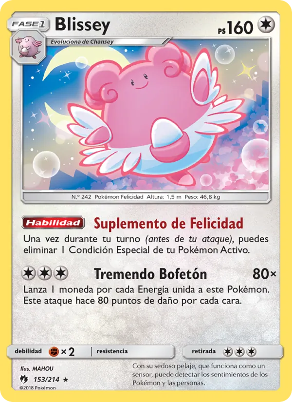 Blissey Truenos Perdidos 153/214