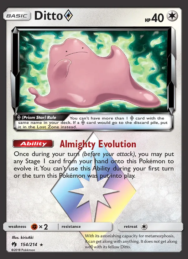 Ditto ◇ Lost Thunder 154/214
