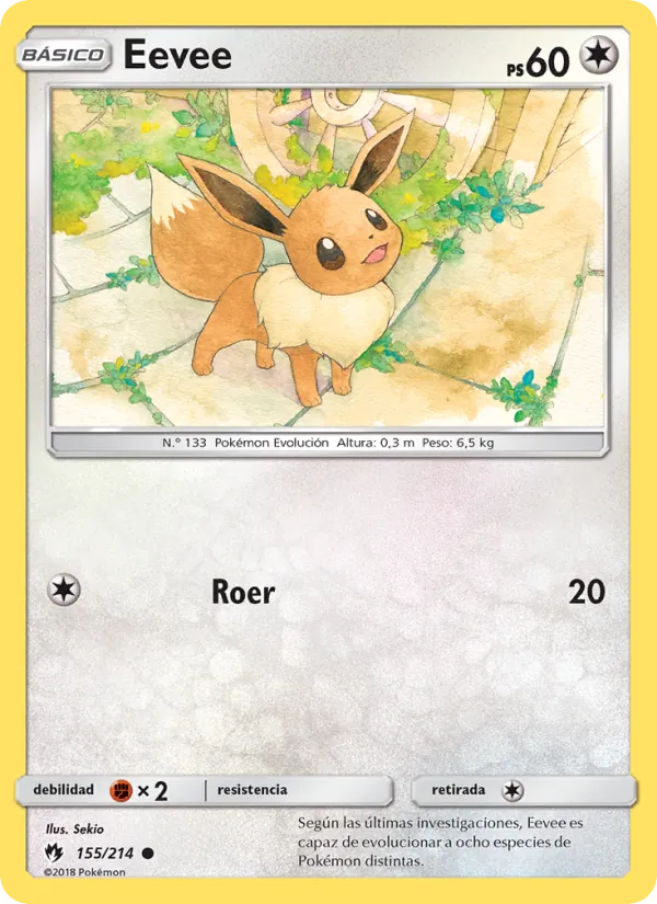 Eevee Truenos Perdidos 155/214