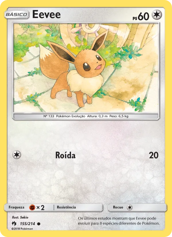 Eevee Trovões Perdidos 155/214