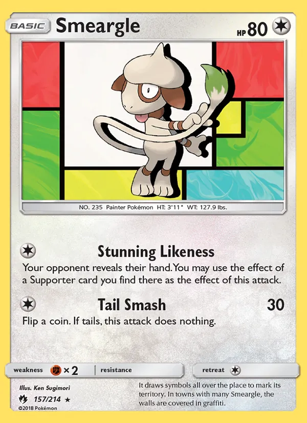 Smeargle Lost Thunder 157/214