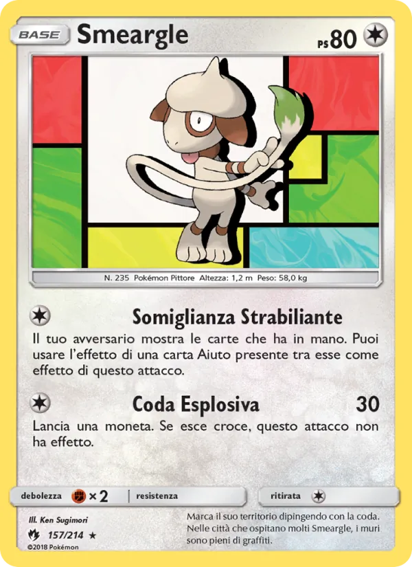 Smeargle Tuoni Perduti 157/214