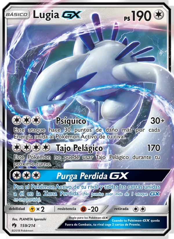 Lugia GX Truenos Perdidos 159/214
