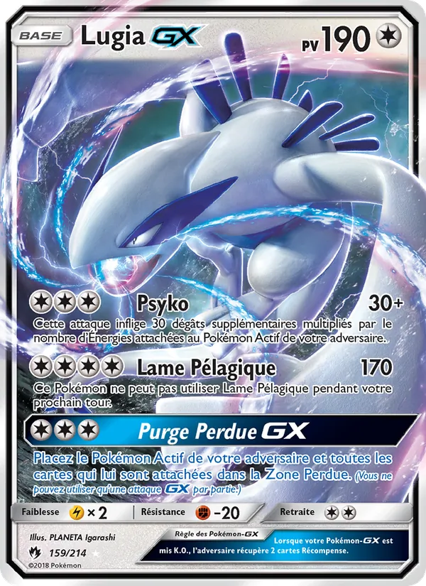 Lugia GX Tonnerre Perdu 159/214