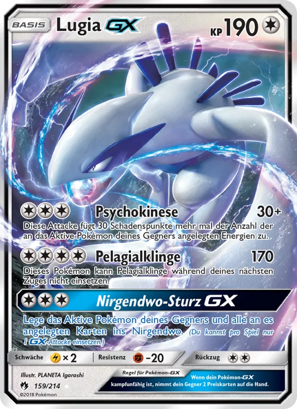 Lugia GX Echo des Donners 159/214