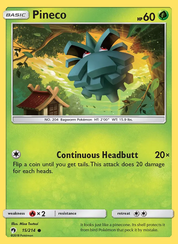 Pineco Lost Thunder 15/214