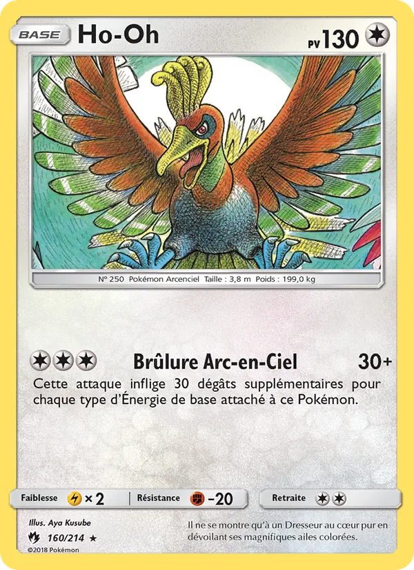 Ho-Oh Tonnerre Perdu 160/214
