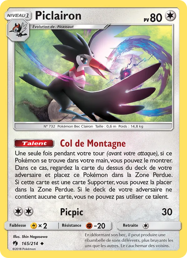 Piclairon Tonnerre Perdu 165/214