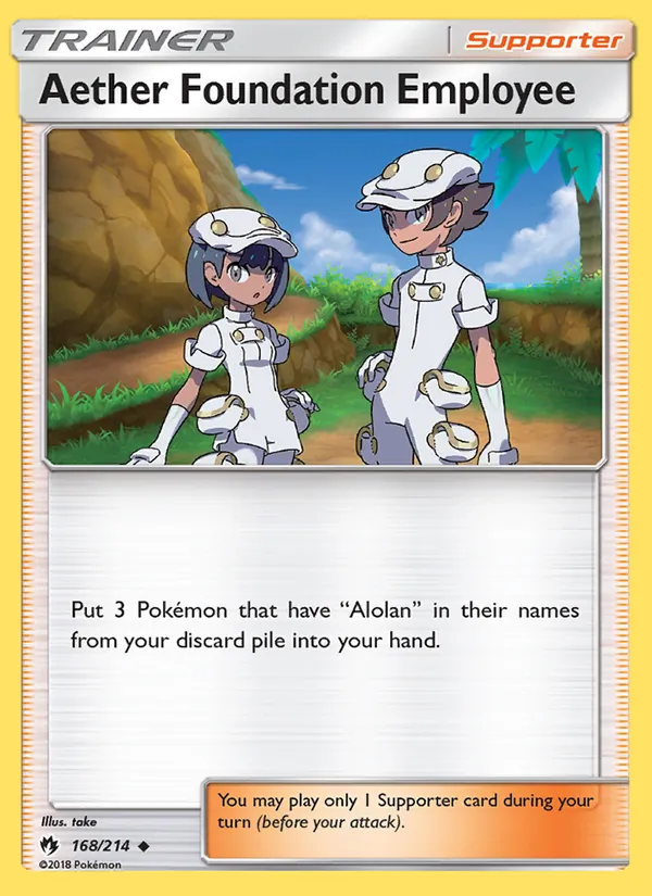 Aether Foundation Employee Lost Thunder 168/214
