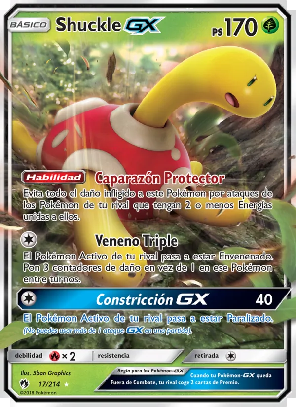 Shuckle GX Truenos Perdidos 17/214
