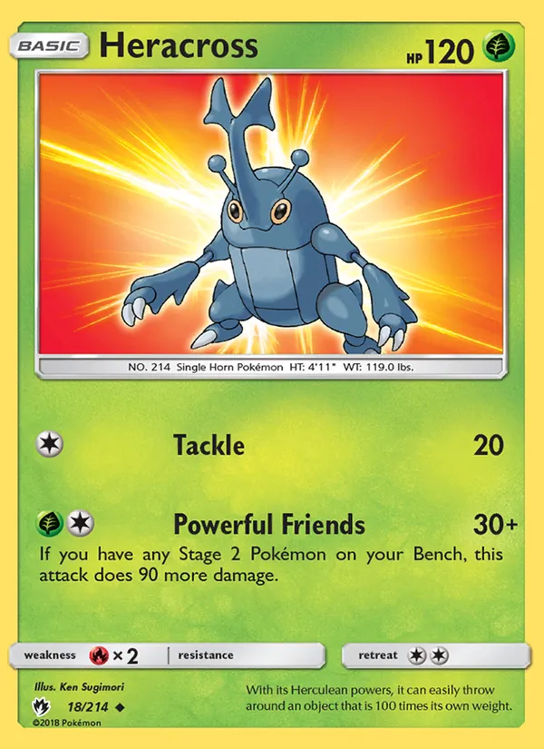 Heracross Lost Thunder 18/214