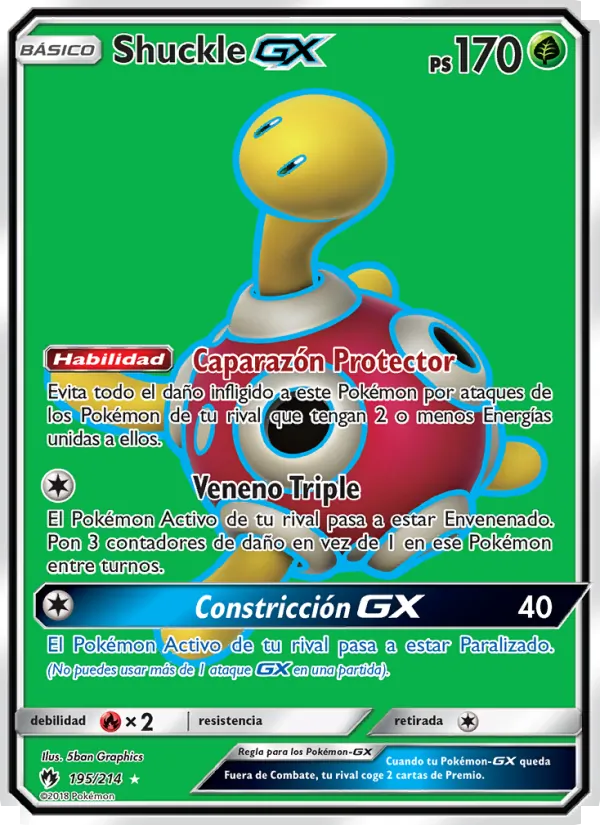 Shuckle GX Truenos Perdidos 195/214