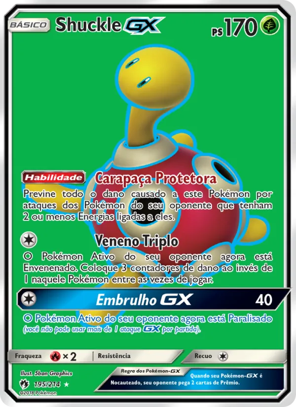 Shuckle GX Trovões Perdidos 195/214