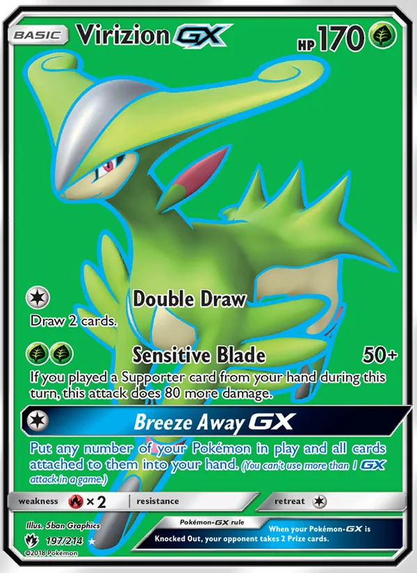 Virizion GX Lost Thunder 197/214