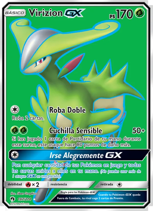 Virizion GX Truenos Perdidos 197/214