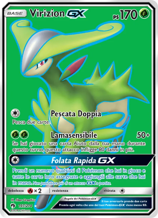 Virizion GX Tuoni Perduti 197/214