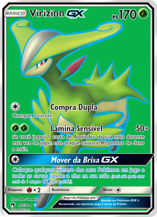 Virizion GX Trovões Perdidos 197/214
