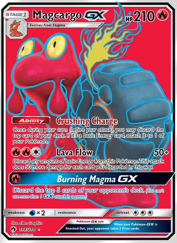 Magcargo GX Lost Thunder 198/214