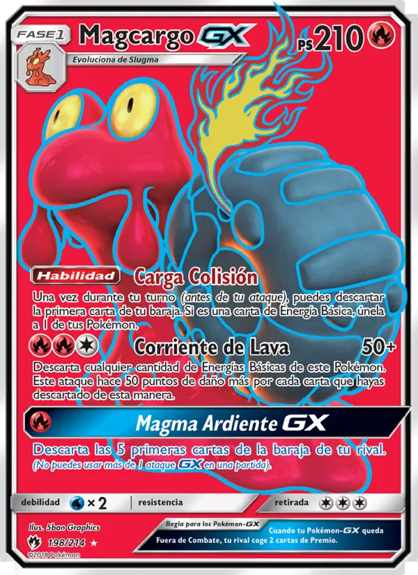 Magcargo GX Truenos Perdidos 198/214