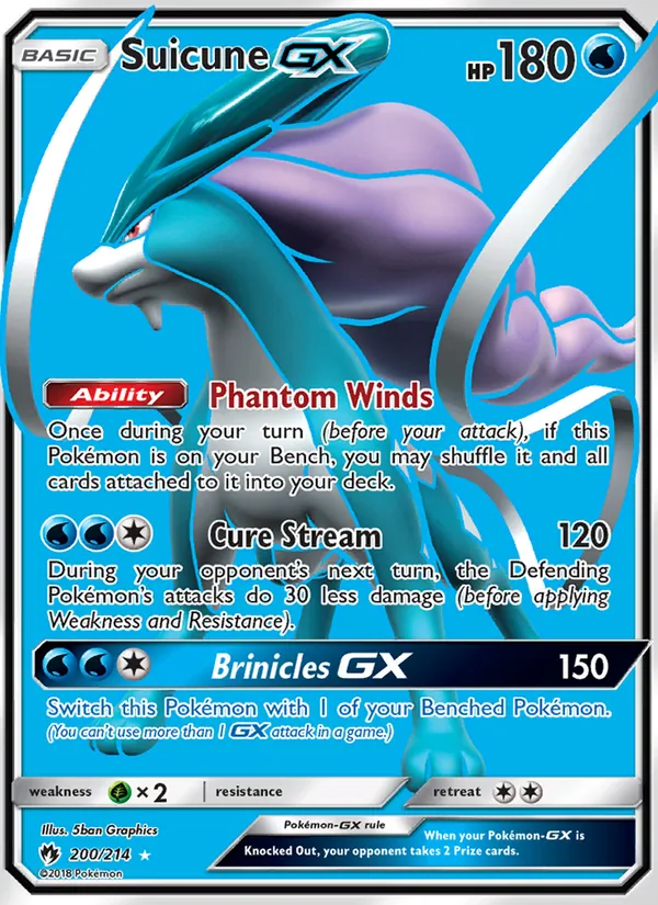 Suicune GX Lost Thunder 200/214