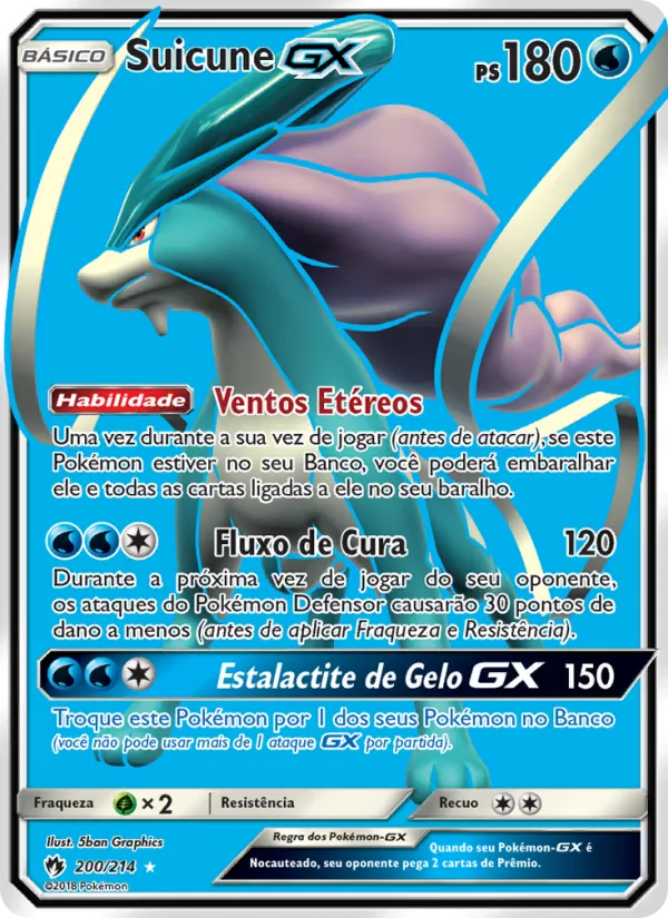 Suicune GX Trovões Perdidos 200/214