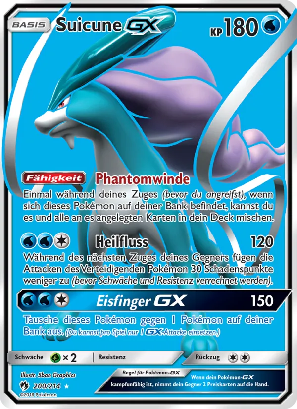 Suicune GX Echo des Donners 200/214