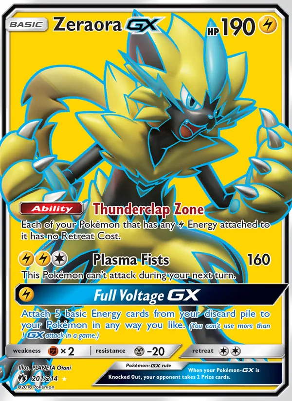 Zeraora GX Lost Thunder 201/214